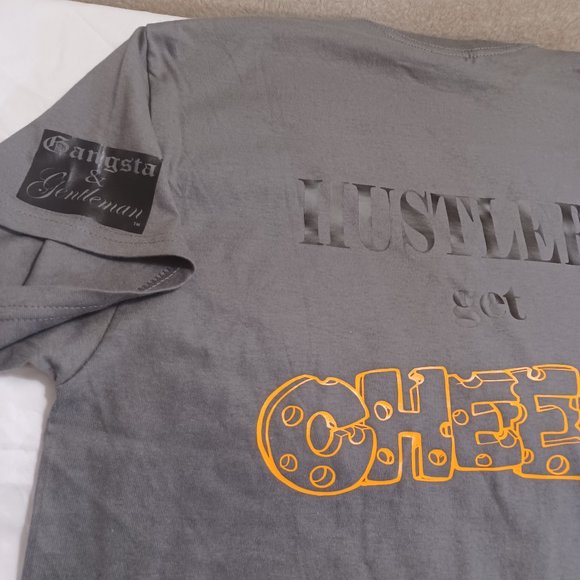 Gray short sleeve tee shirt by Gangsta & Gentleman LLC. Medium - Picture 4 of 4